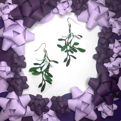 Plant One On Me 3D Printed Earrings