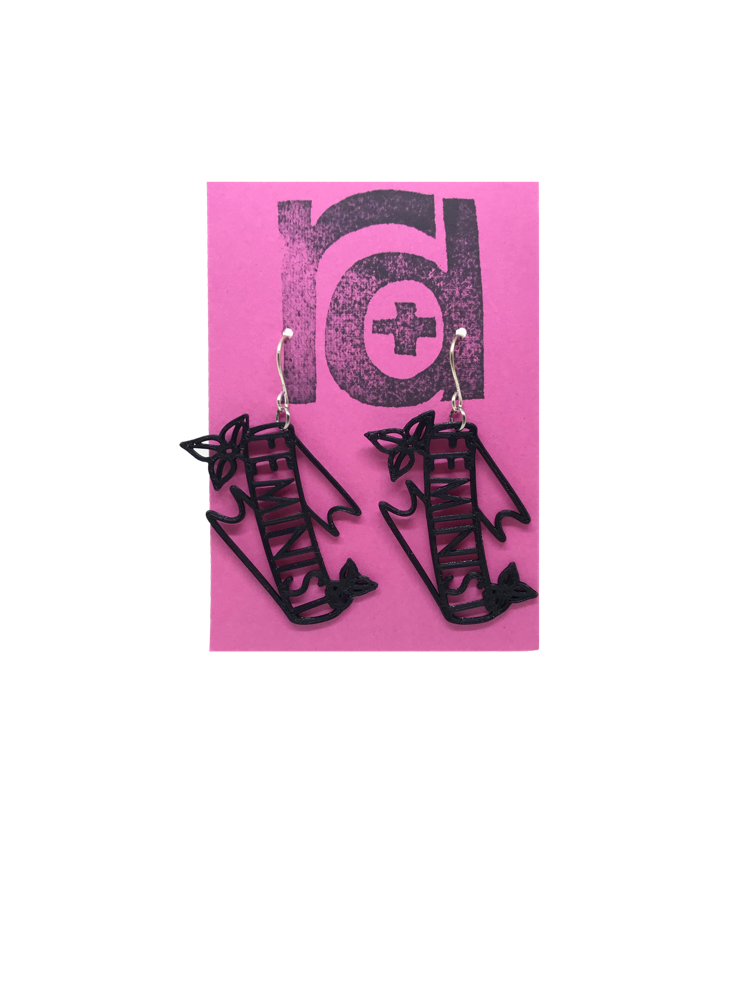 Everybody Should Be One 3D Printed Earrings