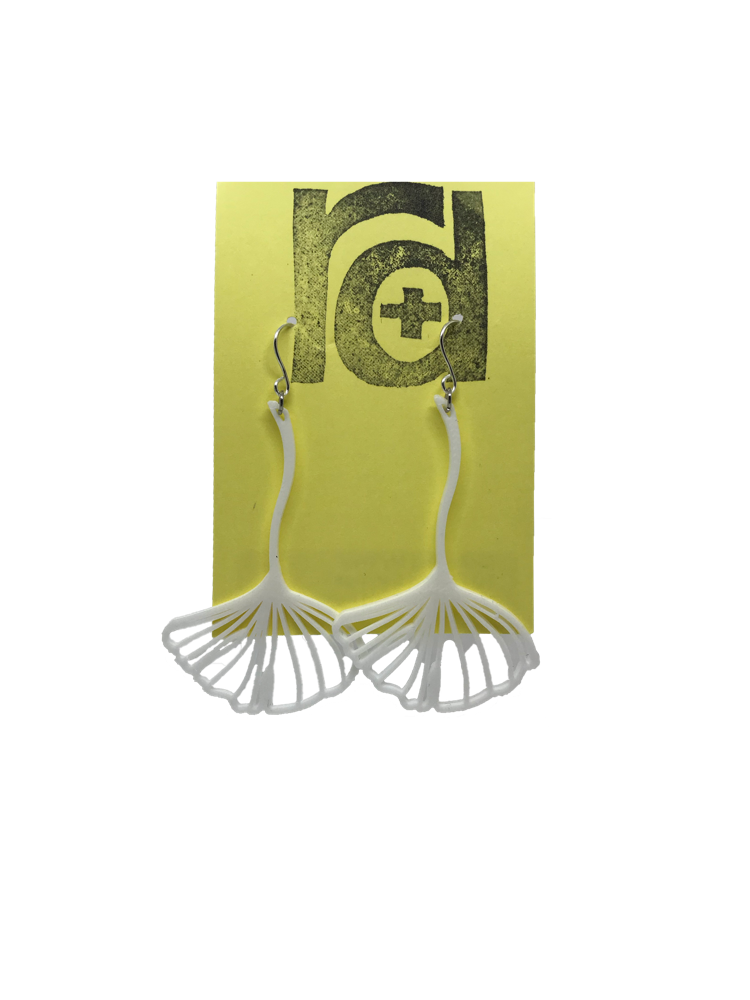 Ginkgoing My Way 3D Printed Earrings