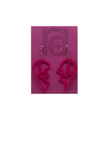 Heartbreaker 3D Printed Earrings