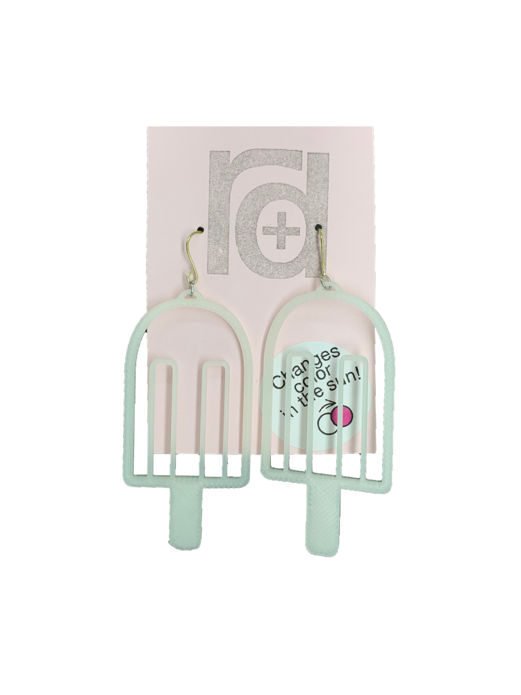 I'll Stop The World and Melt With You 3D Printed Earrings