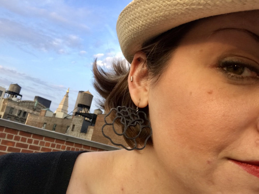 Thorn To Be Wild 3D Printed Earrings