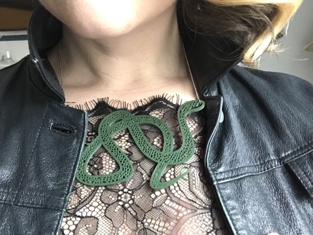 Hugs and Hisses 3D Printed Necklace