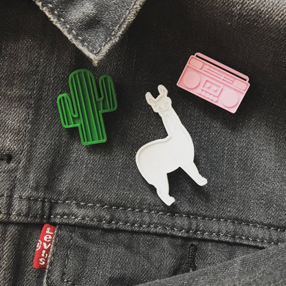 No Prob-Llama 3D Printed Pin