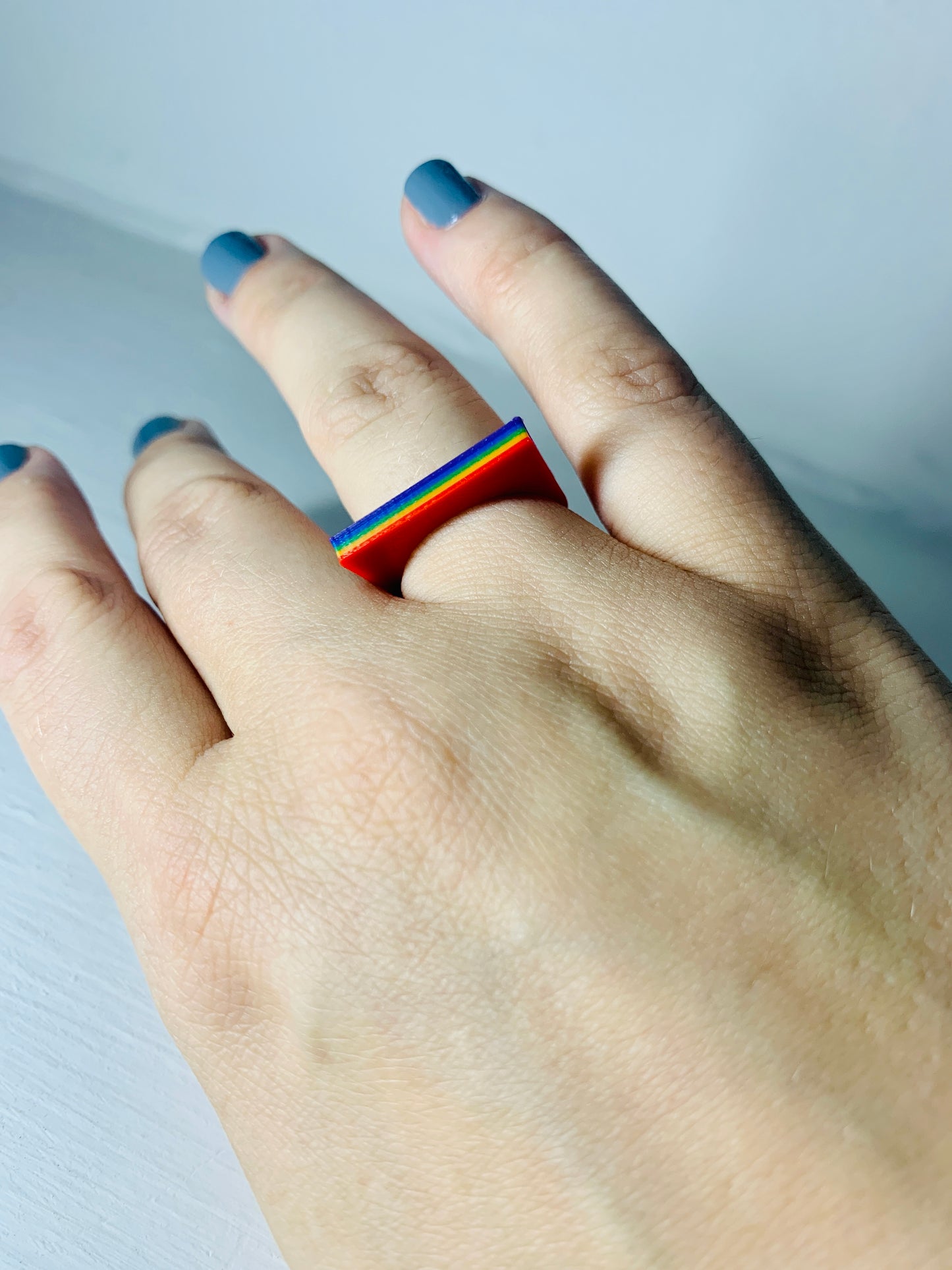 Right As Rainbow 3D Printed Ring