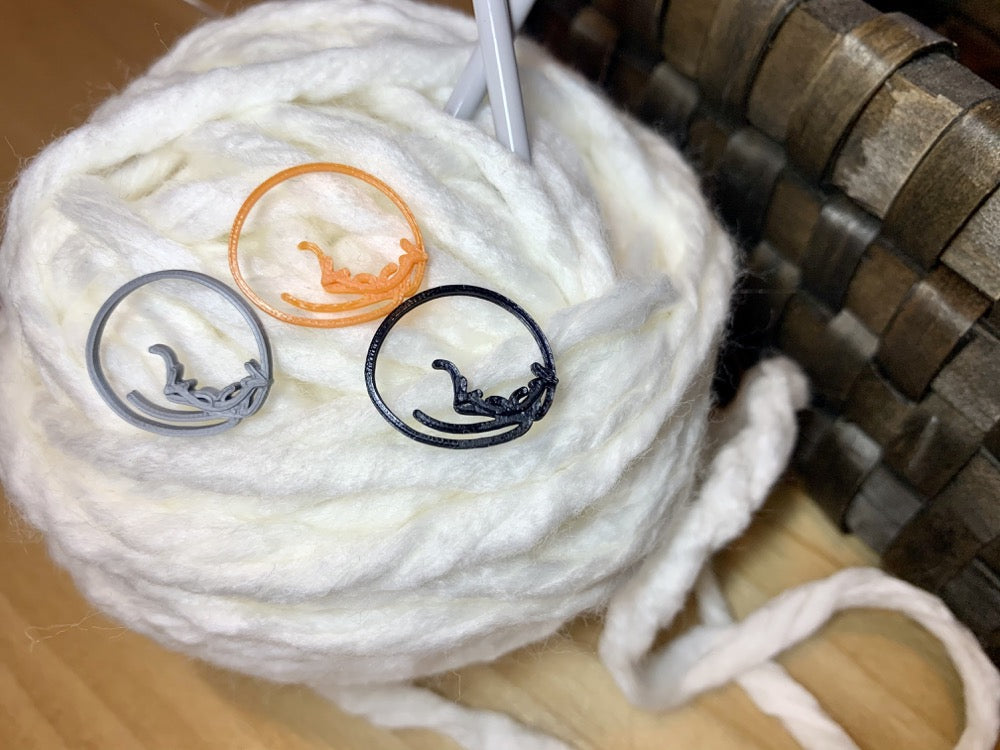 Knit and Purrrrl 3D Printed Stitch Markers