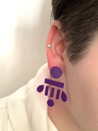 Tulle We Meet Again 3D Printed Earrings