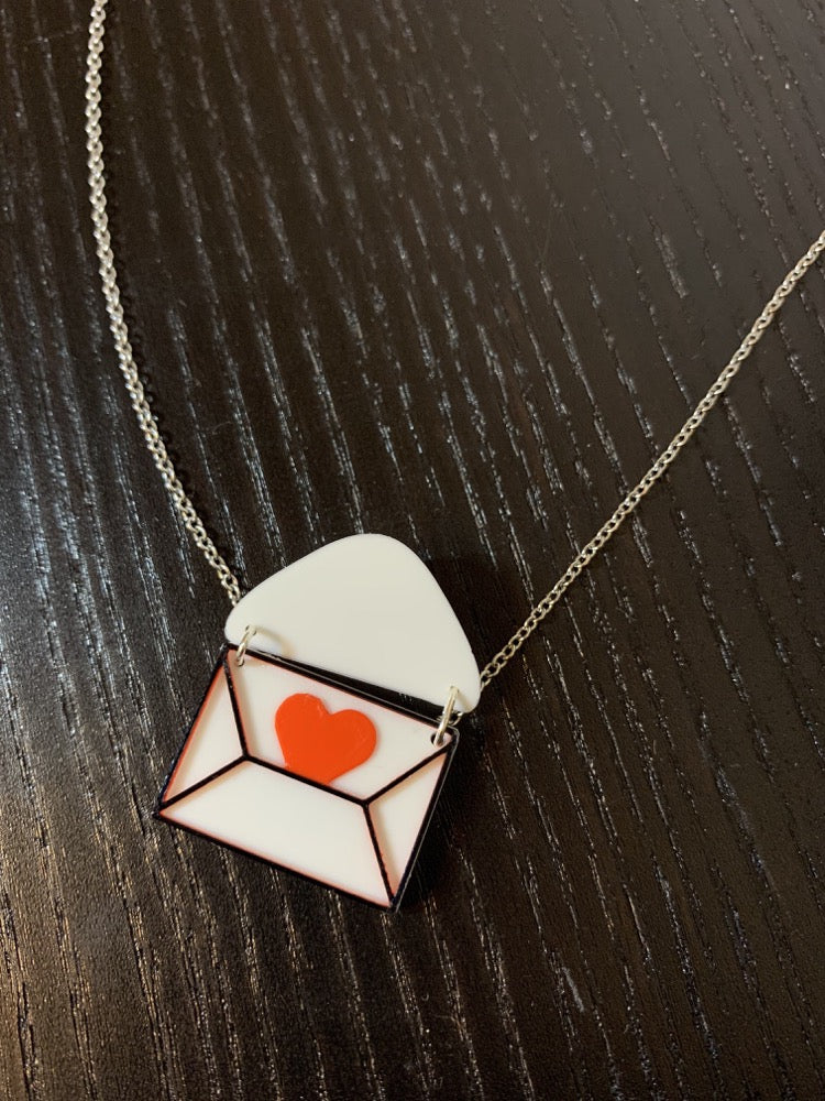 Love Letter 3D Printed Necklace