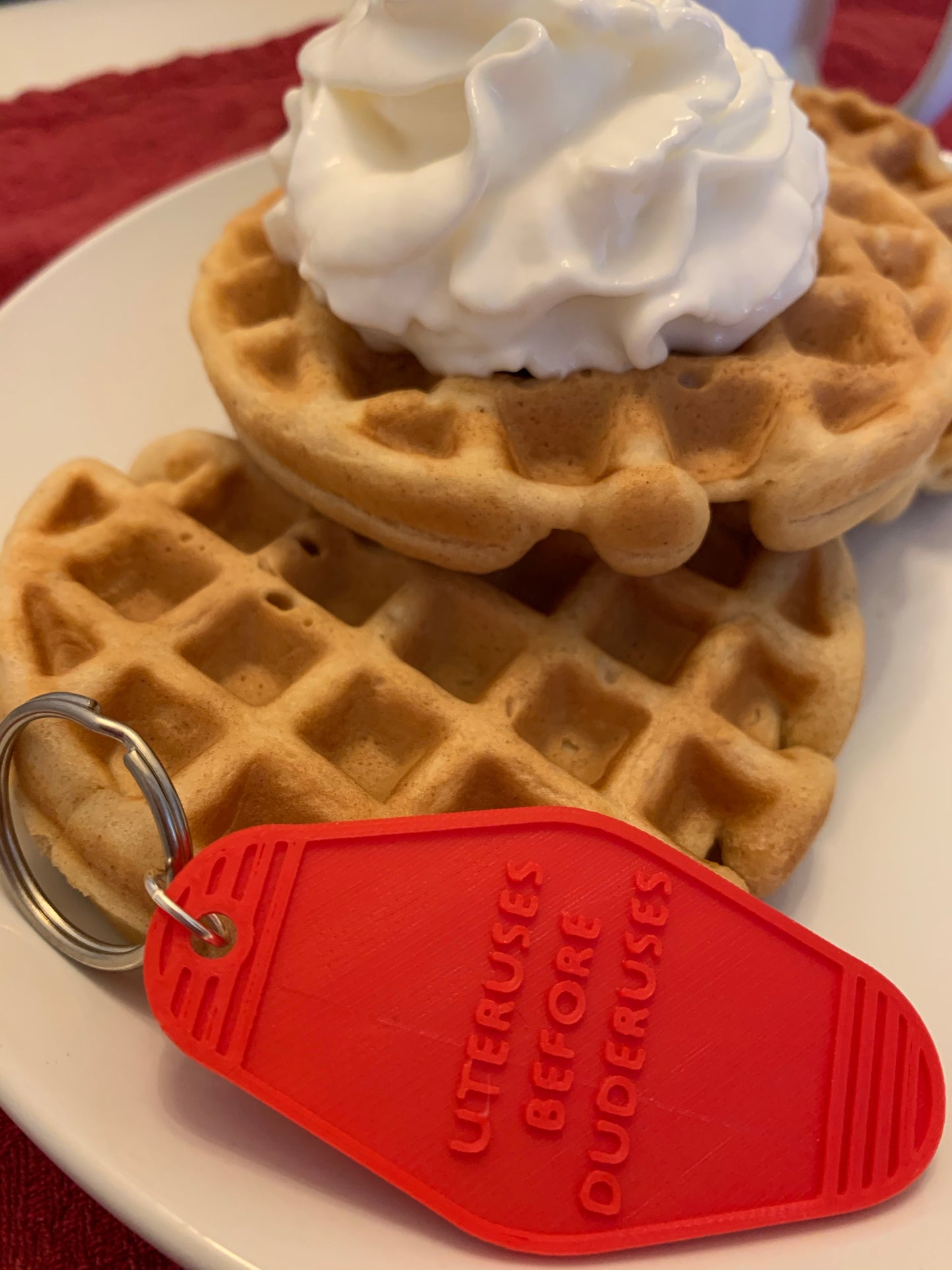 Cheeky 3D Printed Vintage Style Keychains