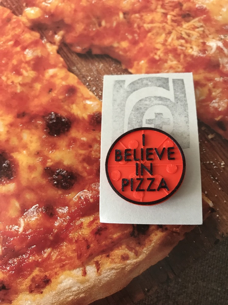 In Pizza We Crust 3D Printed Pin
