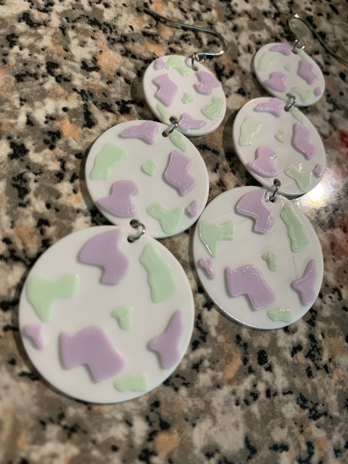 Reign of Terrazzo 3D Printed Earrings