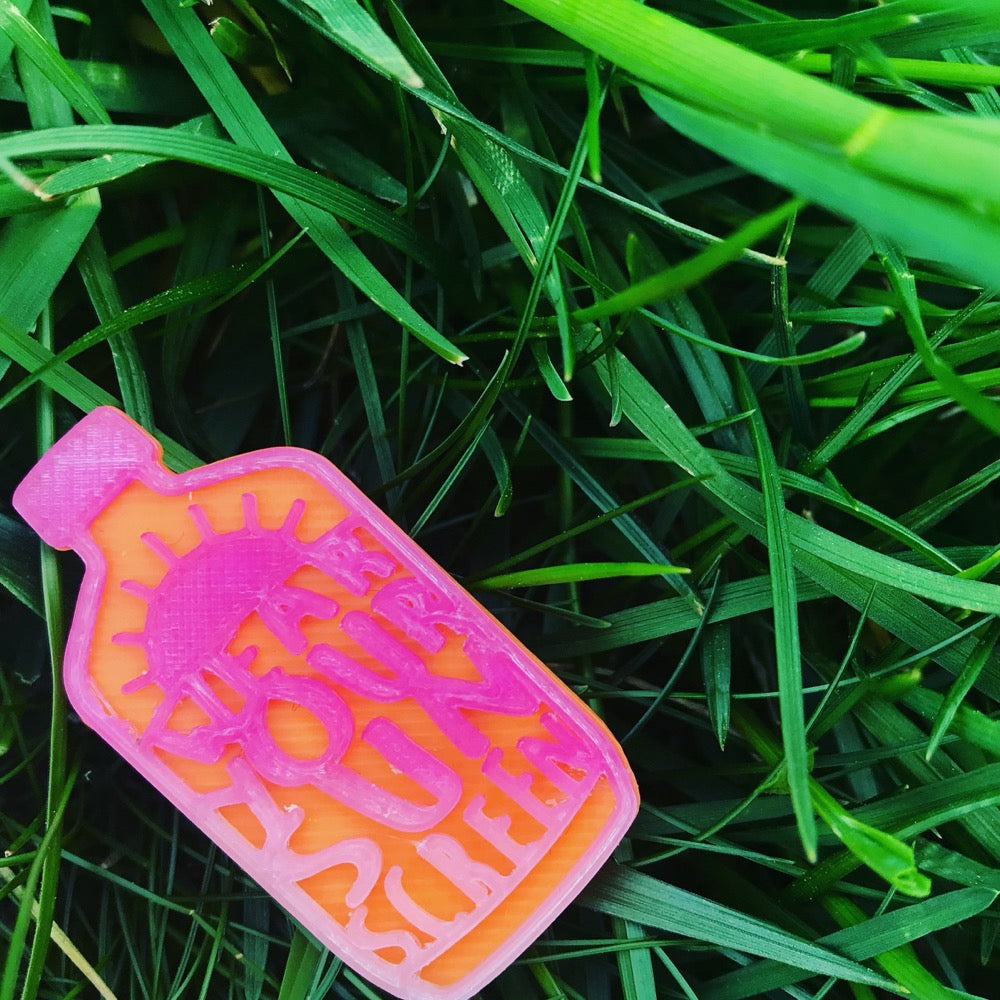 Wear Your Sunscreen 3D Printed Pin