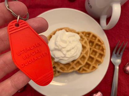 Cheeky 3D Printed Vintage Style Keychains