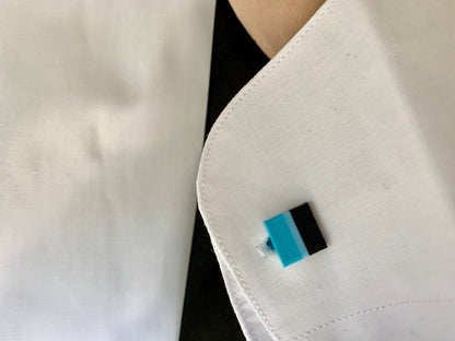 Well Suited 3D Printed Lapel Pin/Tie Tack and Cufflinks