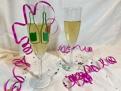 Sip, Sip, Hooray!! 3D Printed Earrings
