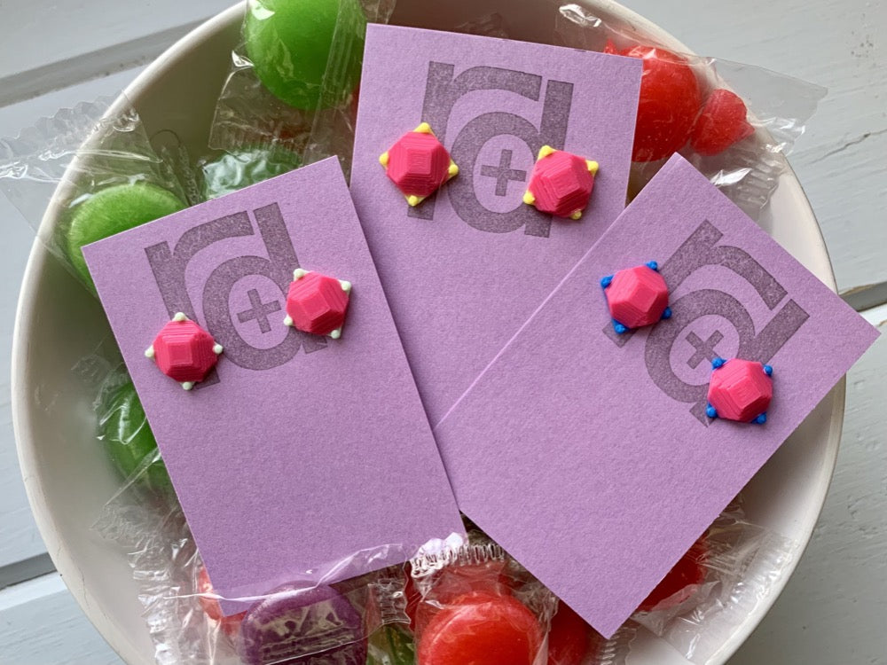 Rock Candy 3D Printed Earrings