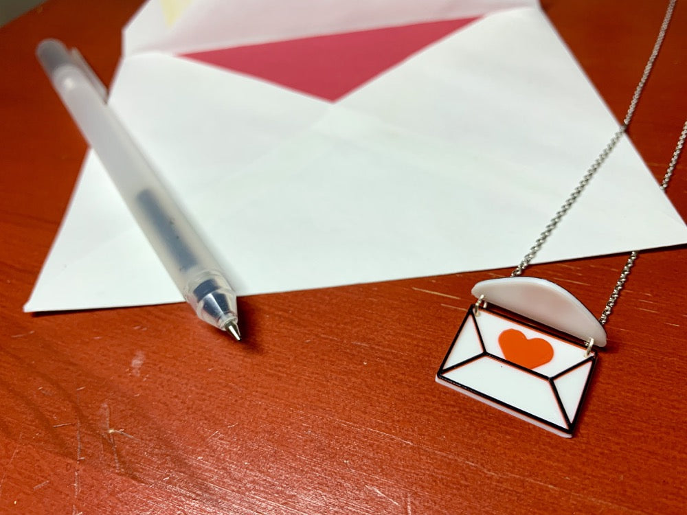 Love Letter 3D Printed Necklace