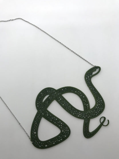 Hugs and Hisses 3D Printed Necklace