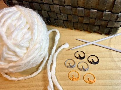 Knit and Purrrrl 3D Printed Stitch Markers