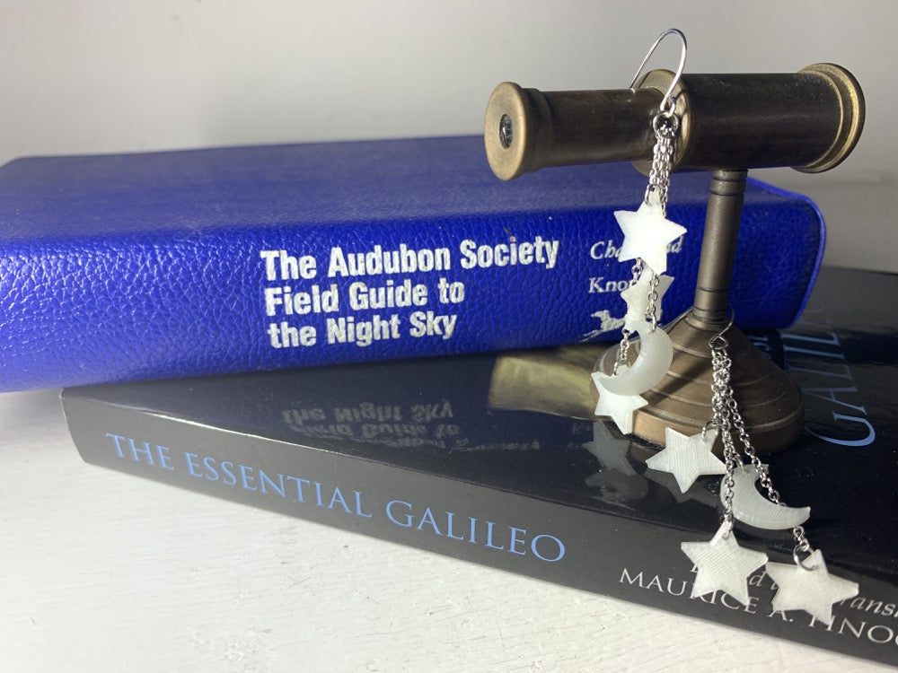 Let Me Glow Among The Stars 3D Printed Earrings