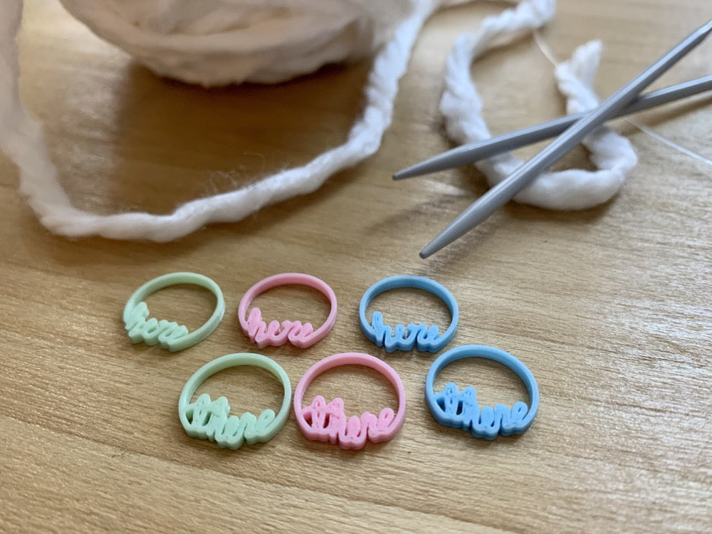 In Deep Knit 3D Printed Stitch Markers