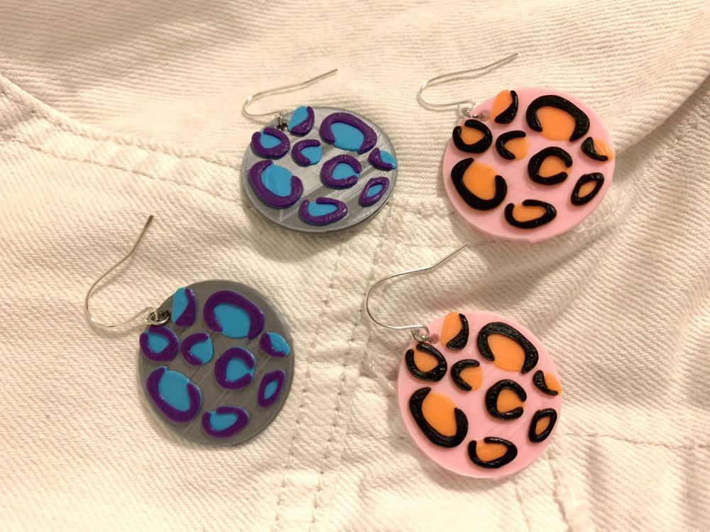 Spot On 3D Printed Earrings