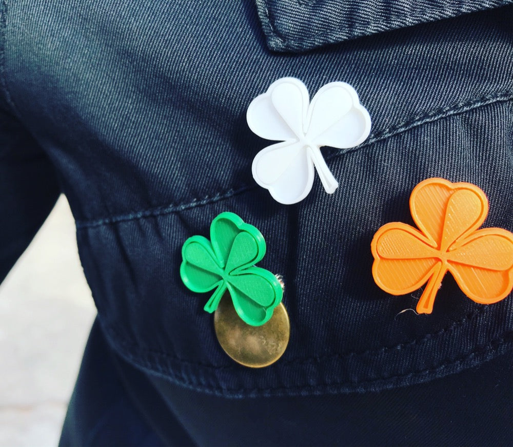 My Life Is Clover 3D Printed Pin