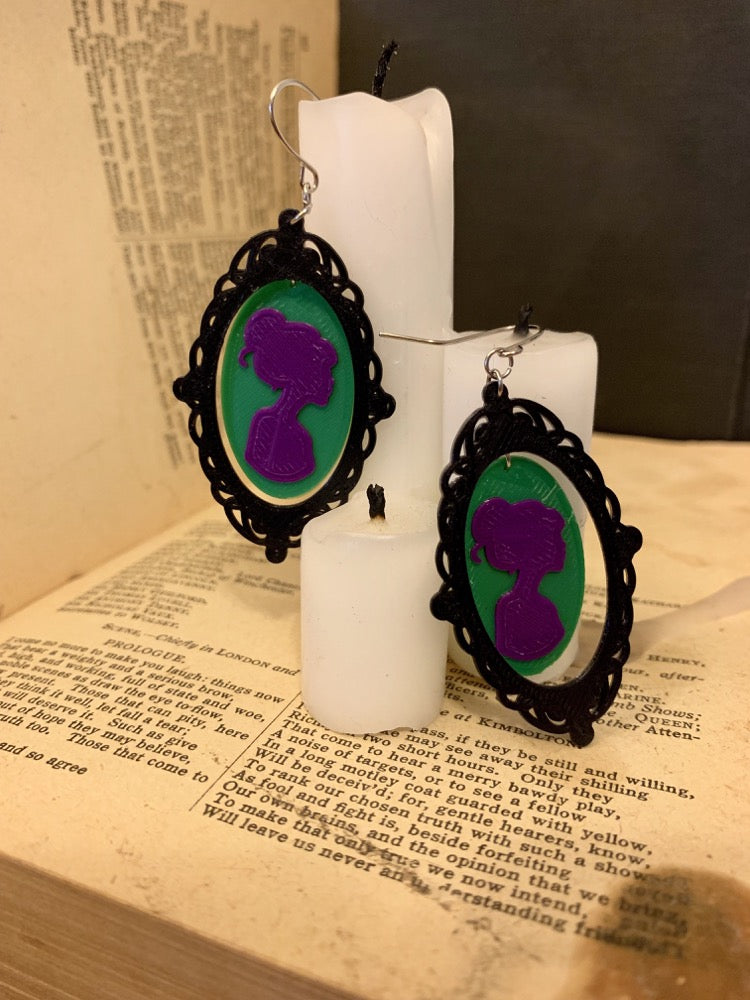 Somebody's Watching Me 3D Printed Earrings