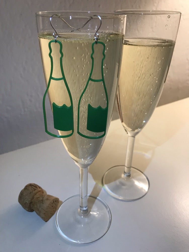 Sip, Sip, Hooray!! 3D Printed Earrings