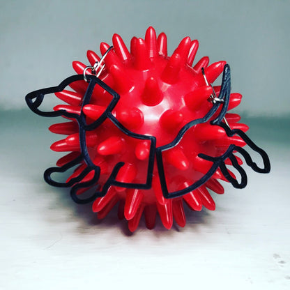 Stretch It Out 3D Printed Earrings