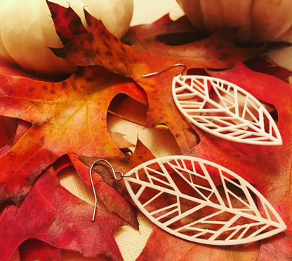 Unbe-leaf-able 3D Printed Earrings