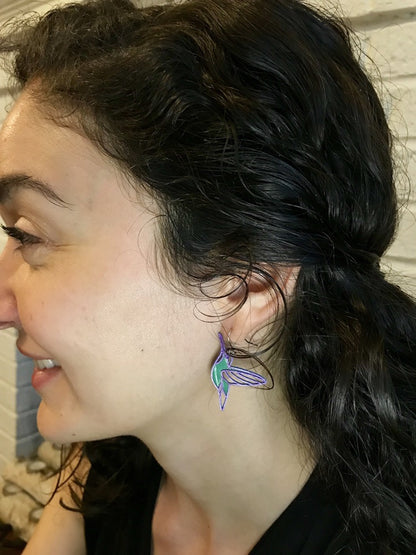 Name That Tune 3D Printed Earrings