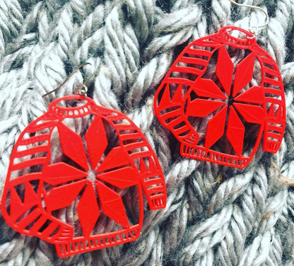 Ugly Sweater 3D Printed Earrings