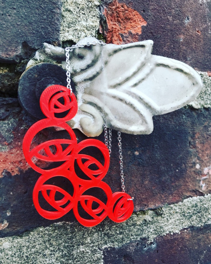I Never Promised You a Rose Garden 3D Printed Necklace