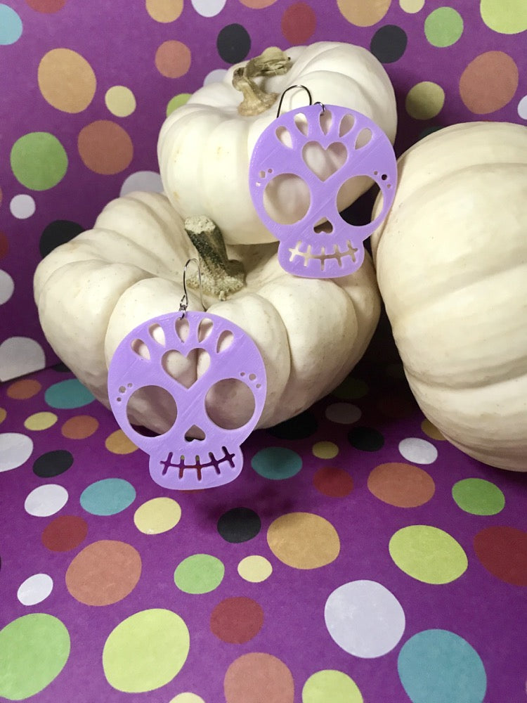 Trick or Treat Yo'Self 3D Printed Earrings