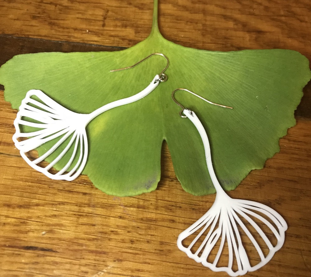 Ginkgoing My Way 3D Printed Earrings