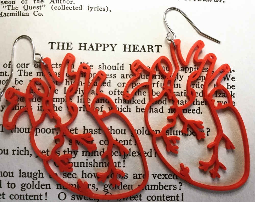 Lub Dub 3D Printed Earrings