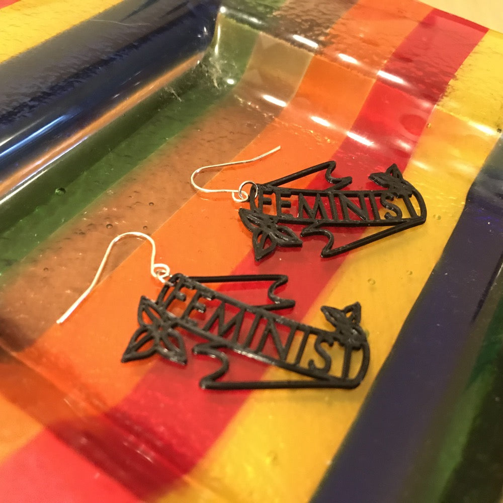 Everybody Should Be One 3D Printed Earrings