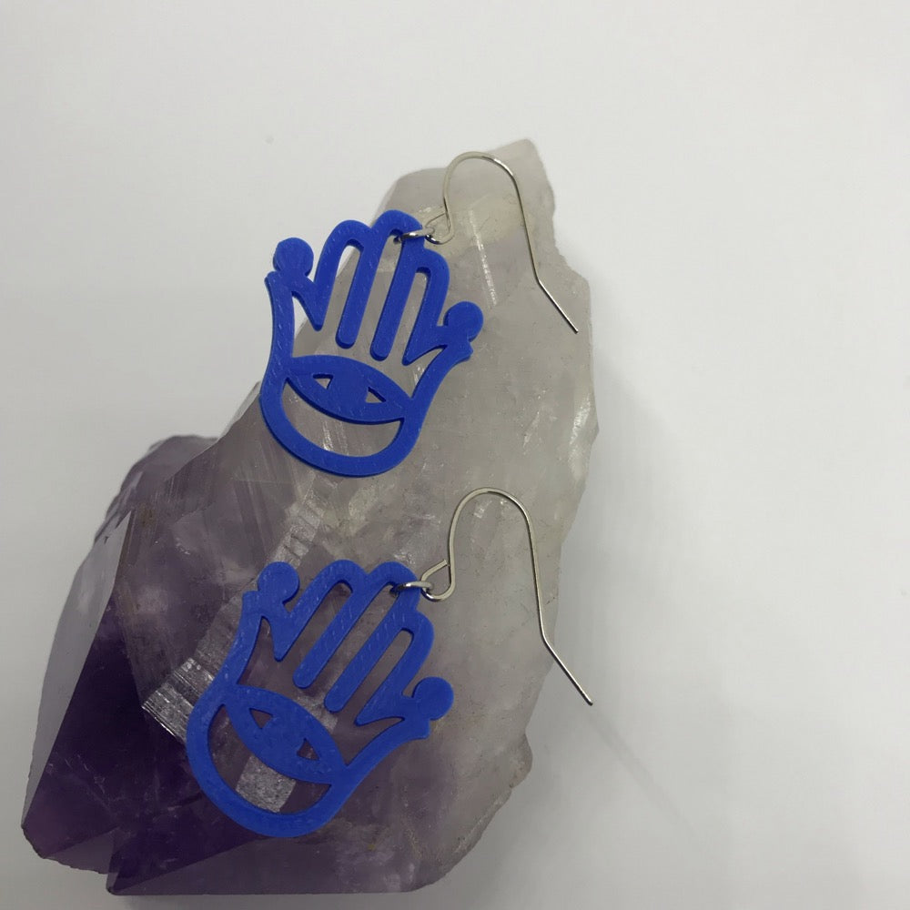 Talk to the Hand 3D Printed Earrings