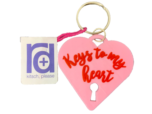 Keys To My Heart 3D Printed Keychain