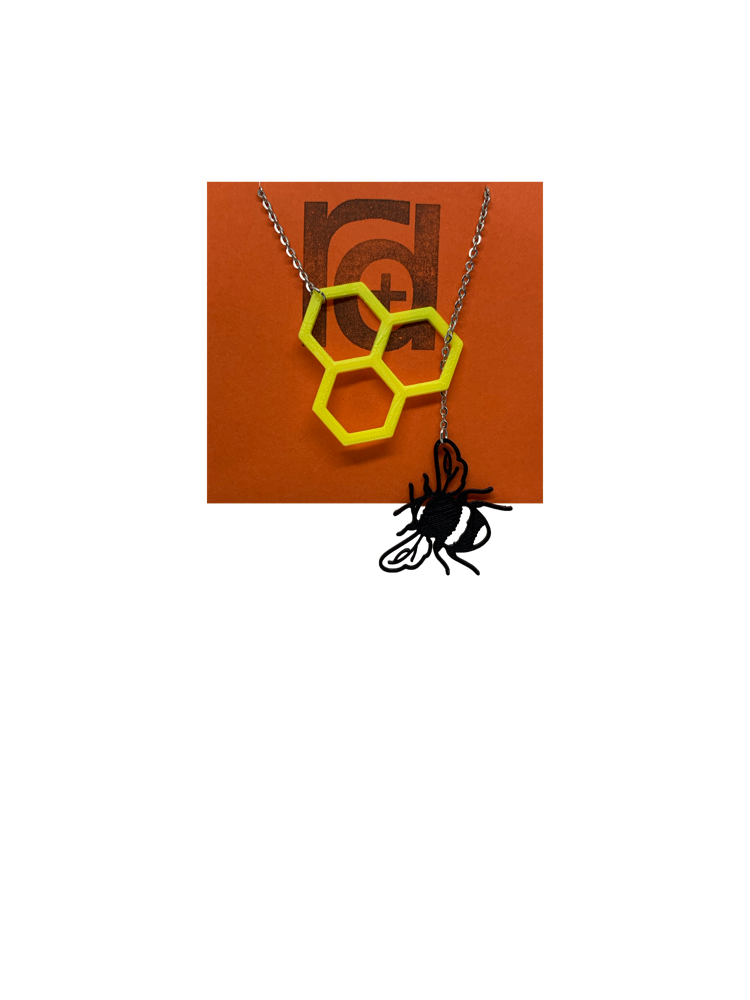 Let It Bee 3D Printed Necklace