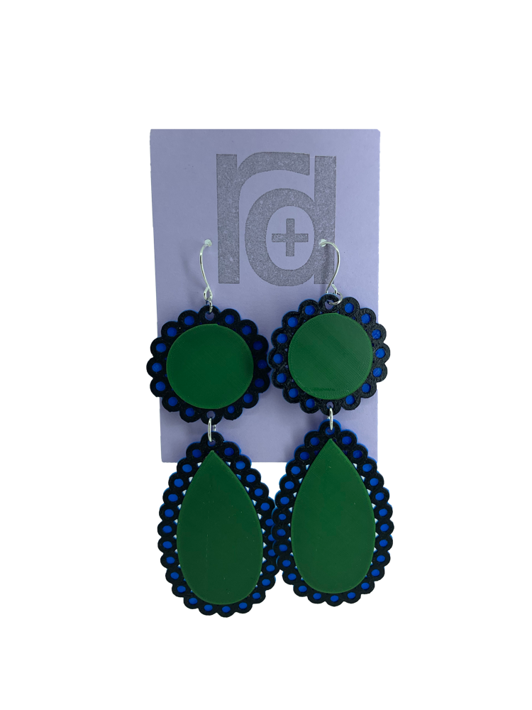 Live, Love, Lace 3D Printed Earrings