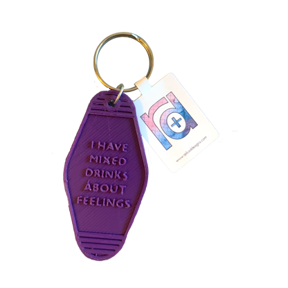 Cheeky 3D Printed Vintage Style Keychains