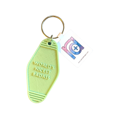 Cheeky 3D Printed Vintage Style Keychains