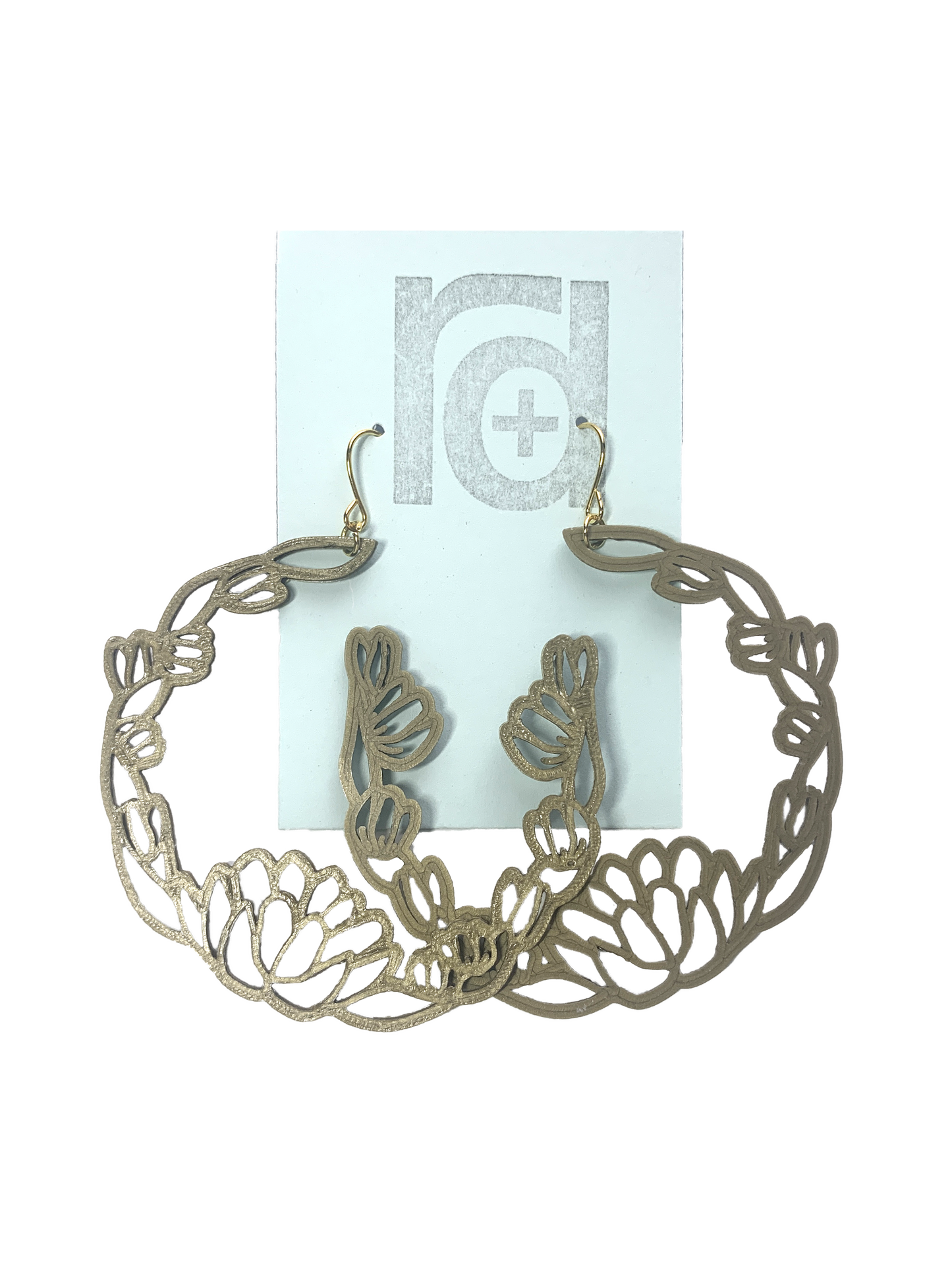 Once and Floral 3D Printed Earrings