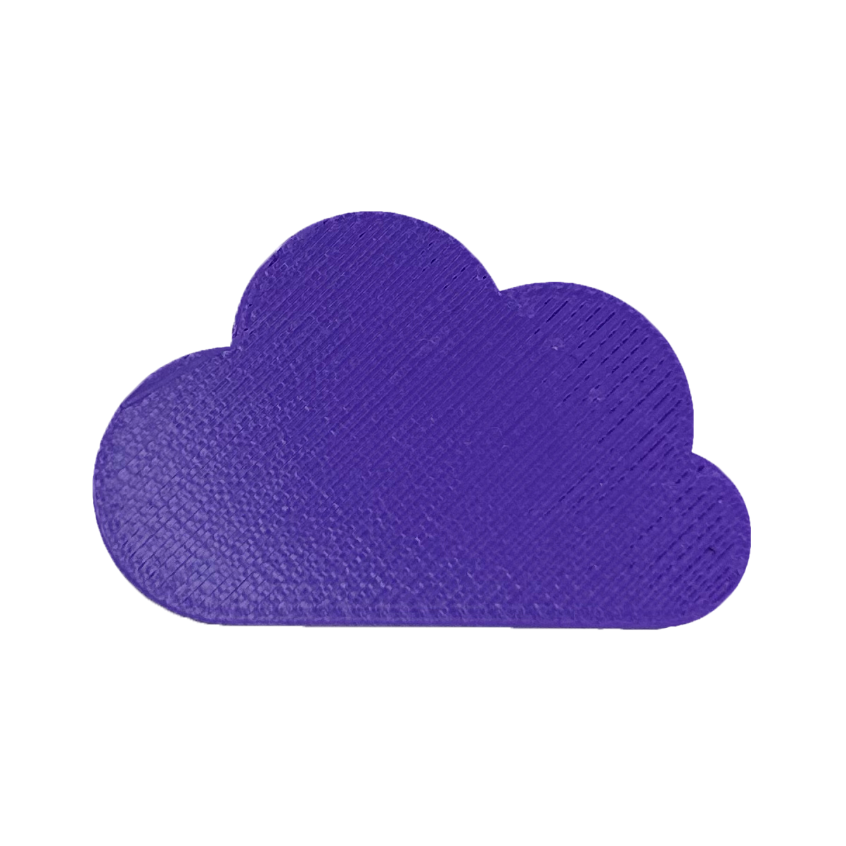 This is a sample of our purple eco friendly 3D printer filament. Rich and royal, our deep purple color pops when matched with complementary colors, but doesn't actually need anything more to stand out.