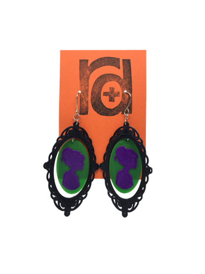 Somebody's Watching Me 3D Printed Earrings