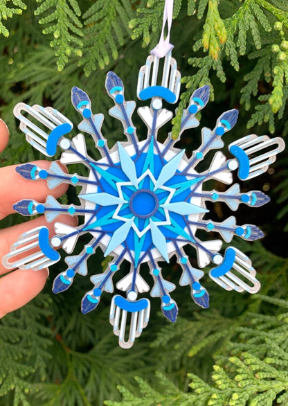 Can't Flake My Eyes Off Of You 3D Printed Ornament