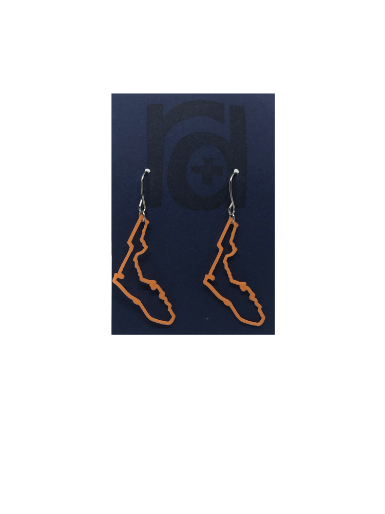Sun-Sand-Swamp 3D Printed Earrings
