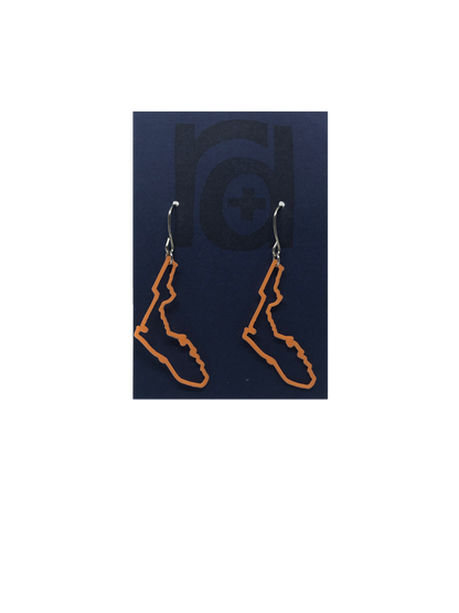 Sun-Sand-Swamp 3D Printed Earrings